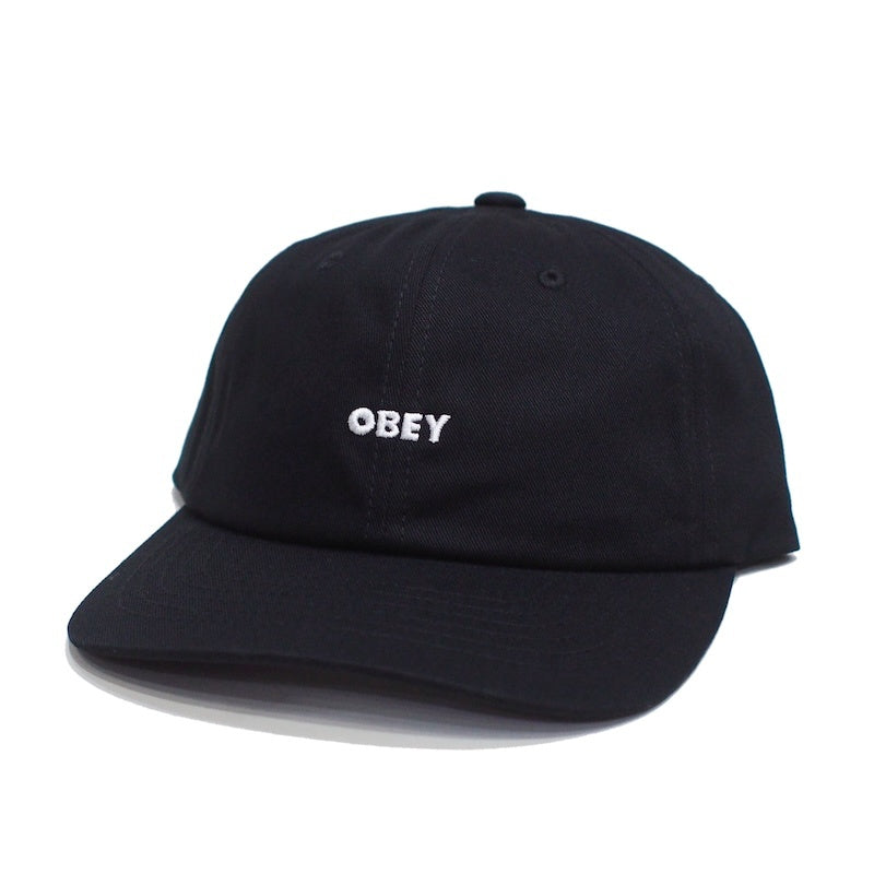 OBEY　キャップ　"BOLD CURVE 6 PANEL STRAPBACK CAP"　(Black)