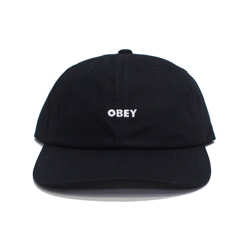 OBEY　キャップ　"BOLD CURVE 6 PANEL STRAPBACK CAP"　(Black)
