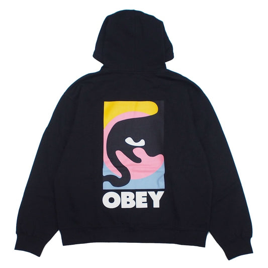 OBEY　パーカー　"QUARTER ICON PREMIUM PULLOVER HOODIE"　(Black)