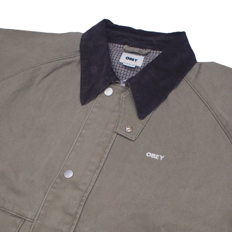 OBEY　ジャケット　"OBEY CADEN WORK JACKET"　(Mermaid Faded Wash)