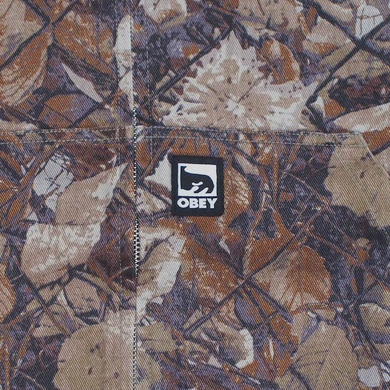 OBEY　ジャケット　"OBEY GLEN ZIP UP JACKET"　(Fence Camo Multi)