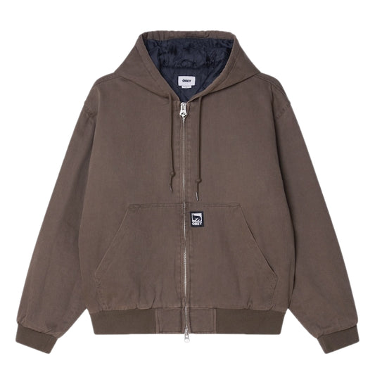 OBEY　ジャケット　"OBEY RANDY ZIP UP HOOD"　(Wren Faded Wash)