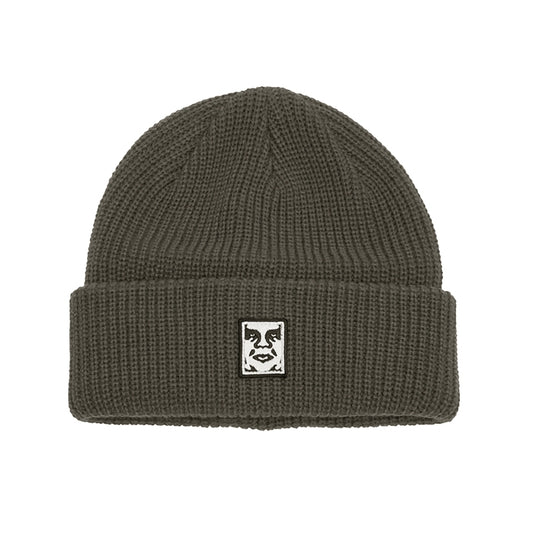 OBEY　ビーニー　"MID ICON PATCH CUFF BEANIE"　(Dull Army)