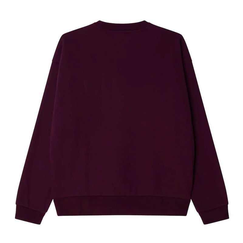 OBEY　クルースウェット　"TENOR EXTRA HEAVY CREWNECK SWEAT"　(Winetasting)