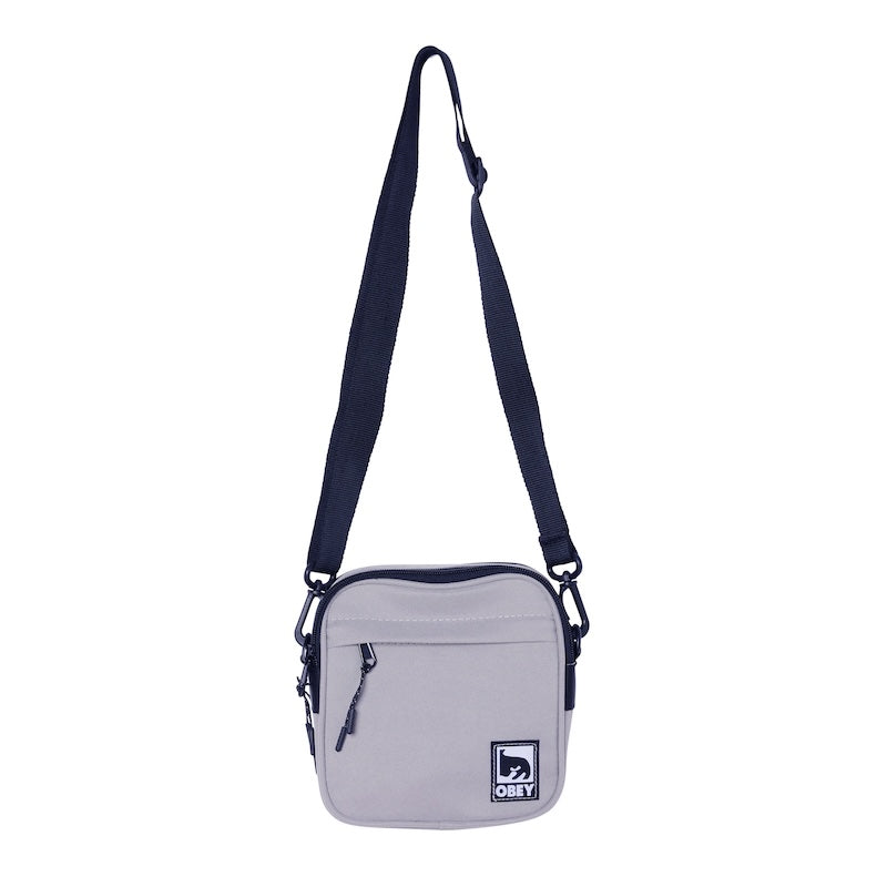 OBEY ミニショルダーバッグ HALF EYE CROSSBODY BAG グレー 商品画像 正面
