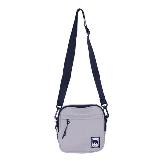 OBEY ミニショルダーバッグ HALF EYE CROSSBODY BAG グレー 商品画像 正面