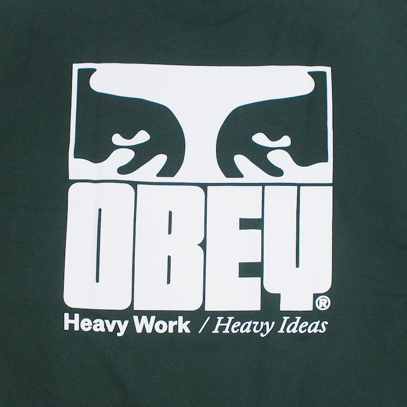 OBEY Tシャツ OBEY HEAVY IDEAS HEAVYWEIGHT TEE グリーン 商品画像 バックプリント