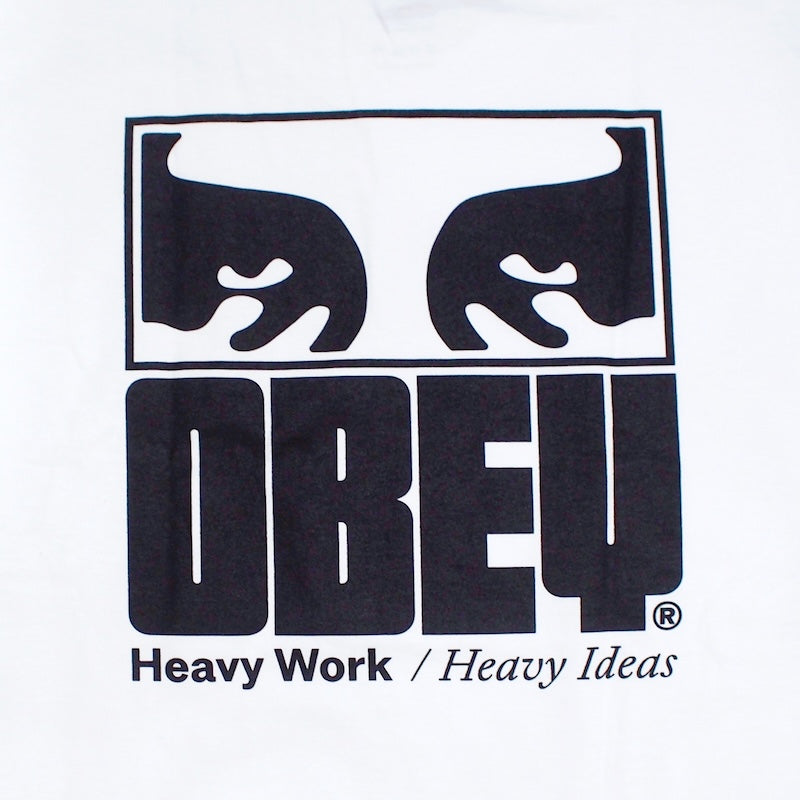 OBEY Tシャツ OBEY HEAVY IDEAS HEAVYWEIGHT TEE ホワイト 商品画像 バックプリント