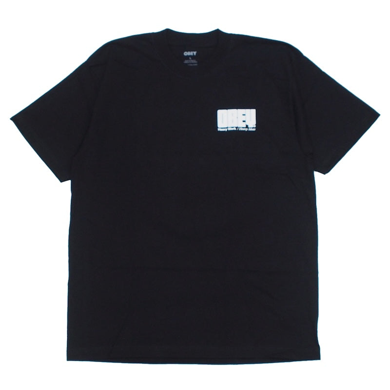 OBEY Tシャツ OBEY HEAVY IDEAS HEAVYWEIGHT TEE ブラック 商品画像 正面