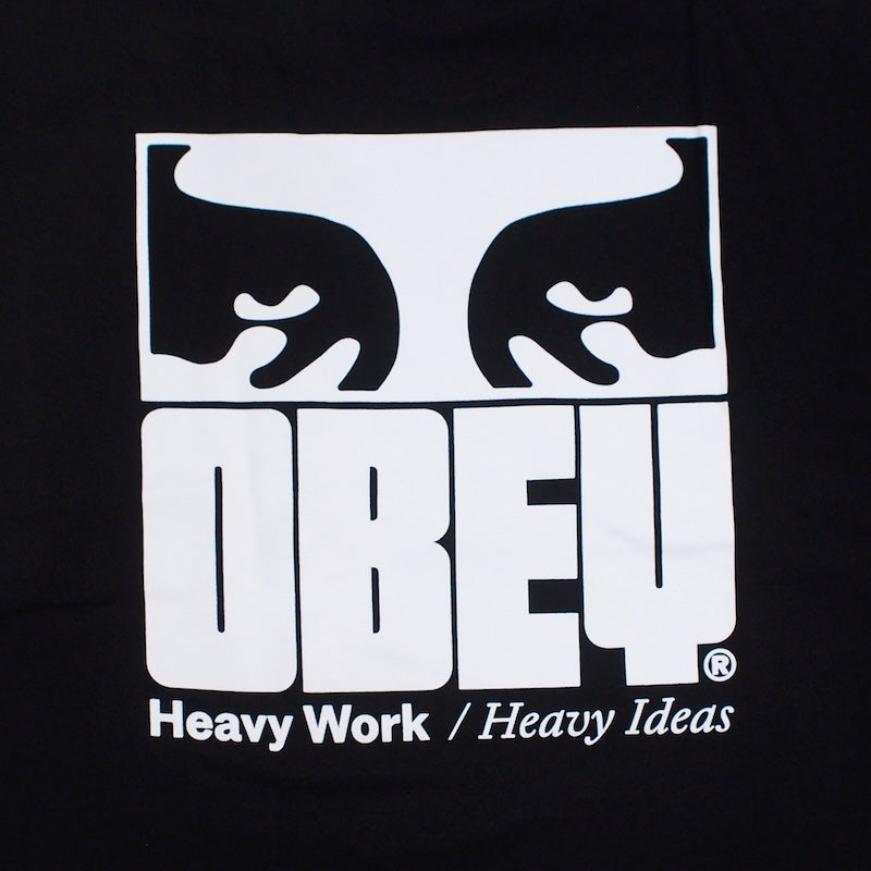 OBEY Tシャツ OBEY HEAVY IDEAS HEAVYWEIGHT TEE ブラック 商品画像 バックプリント