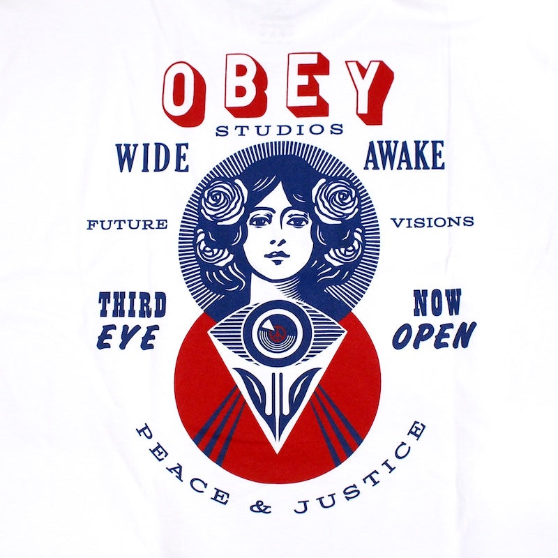 OBEY Tシャツ MAKE ART THIRD EYE CLASSIC T-SHIRT ホワイト 商品画像 バックプリント