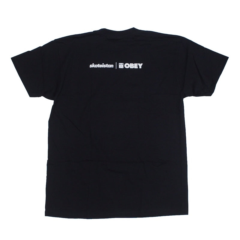 OBEY Tシャツ SKATEISTAN / CLASSIC T-SHIRT ブラック 商品画像 背面