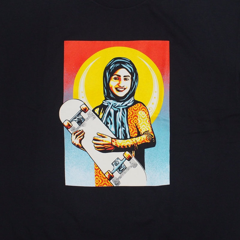 OBEY Tシャツ SKATEISTAN / CLASSIC T-SHIRT ブラック 商品画像 フロントプリント