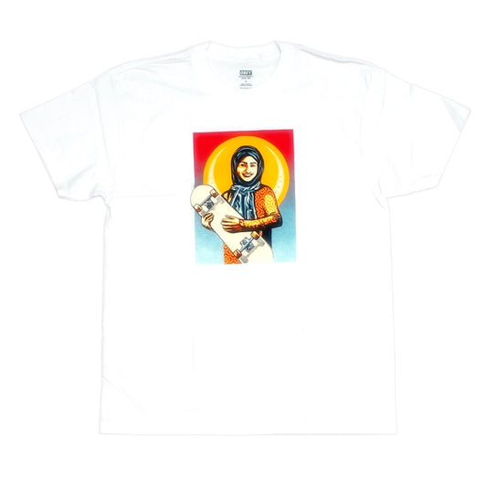 OBEY Tシャツ SKATEISTAN / CLASSIC T-SHIRT ホワイト 商品画像 正面
