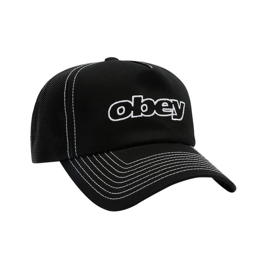 OBEY キャップ OBEY FORM TRUCKER CAP ブラック 商品画像 正面