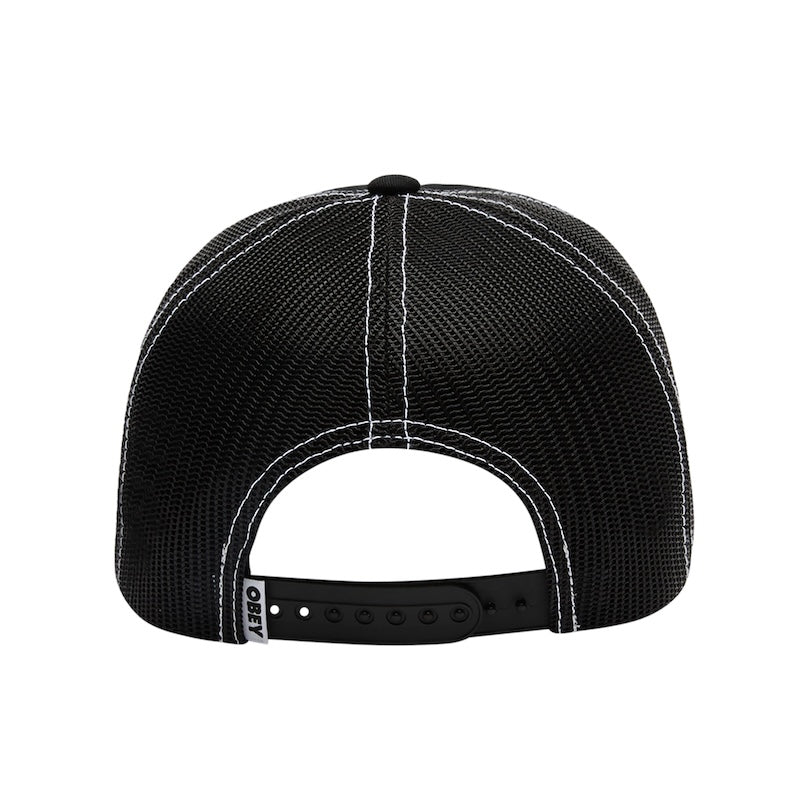 OBEY キャップ OBEY FORM TRUCKER CAP ブラック 商品画像 背面