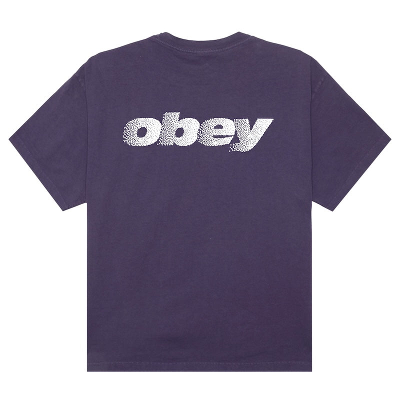 OBEY Tシャツ DIFFUSION PIGMENT T-SHIRT パープル 商品画像 背面