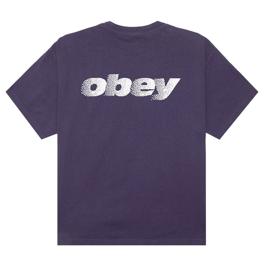 OBEY Tシャツ DIFFUSION PIGMENT T-SHIRT パープル 商品画像 背面