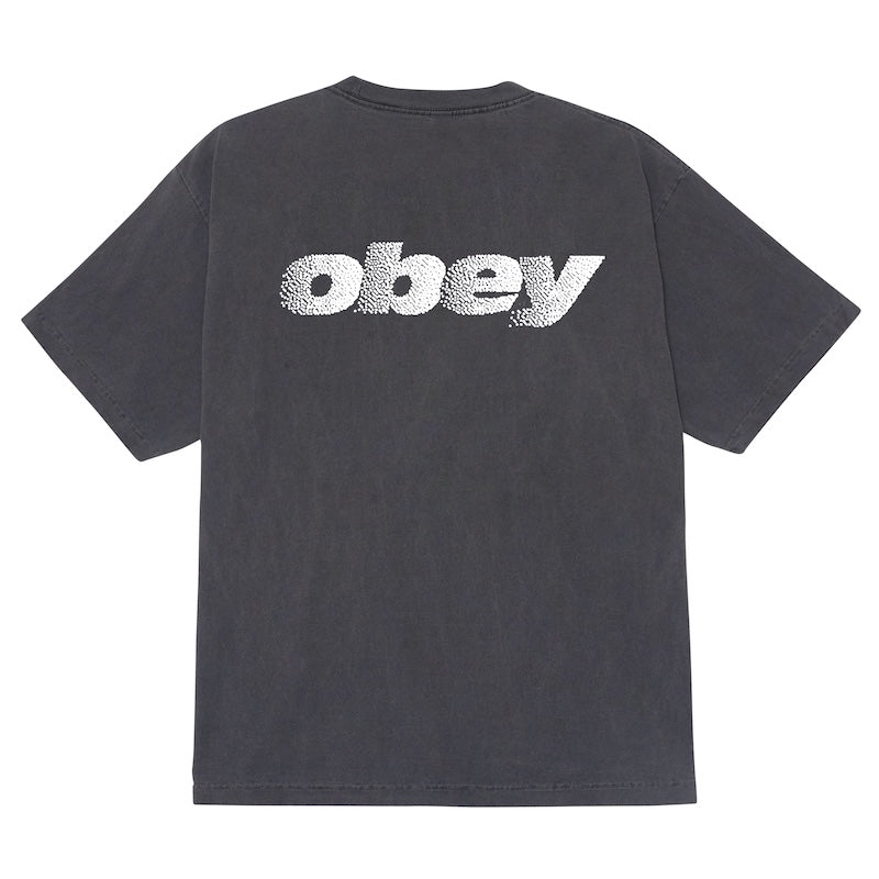 OBEY Tシャツ DIFFUSION PIGMENT T-SHIRT ブラック 商品画像 背面