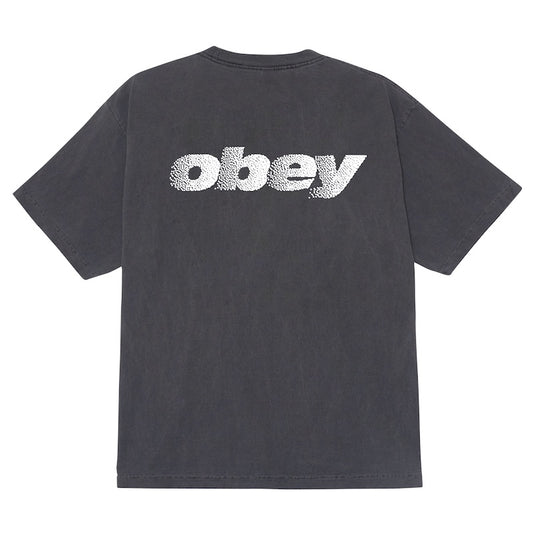 OBEY Tシャツ DIFFUSION PIGMENT T-SHIRT ブラック 商品画像 背面