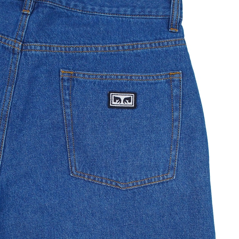 OBEY ショーツ EMERSON DENIM SHORT ストーンウォッシュ 商品画像 クローズアップ