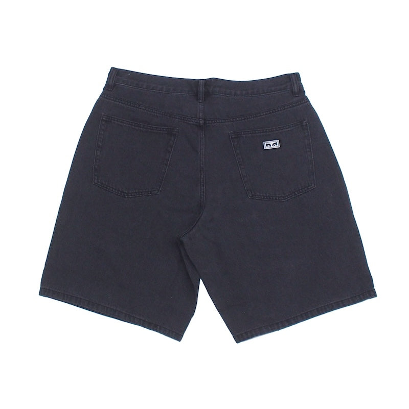 OBEY ショーツ EMERSON DENIM SHORT ブラック 商品画像 背面