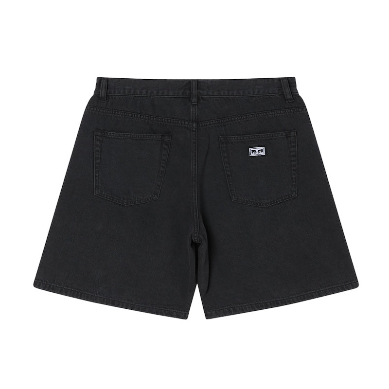 OBEY ショーツ EMERSON DENIM SHORT ブラック 商品画像 背面