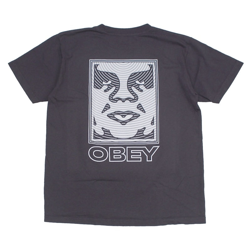 OBEY Tシャツ RIPPLE PIGMENT T-SHIRT ブラック 商品画像 背面