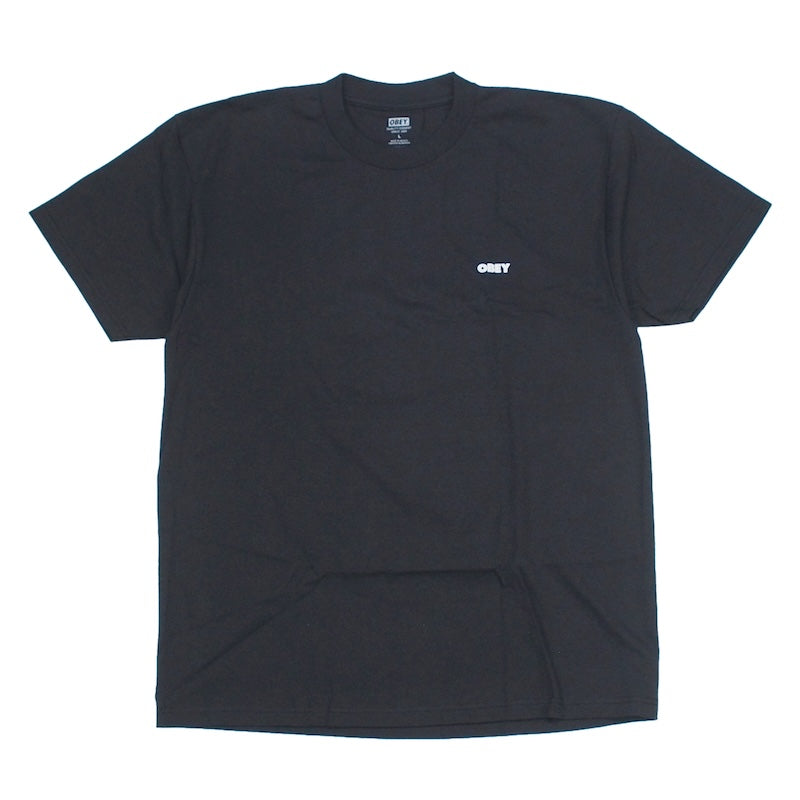 OBEY Tシャツ VISUAL STUDIOS FLOWER CLASSIC T-SHIRT ブラック 商品画像 正面