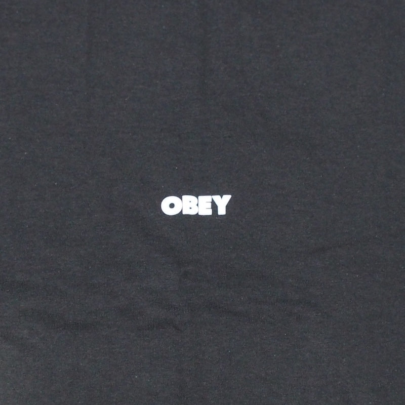 OBEY Tシャツ VISUAL STUDIOS FLOWER CLASSIC T-SHIRT ブラック 商品画像 フロントプリント
