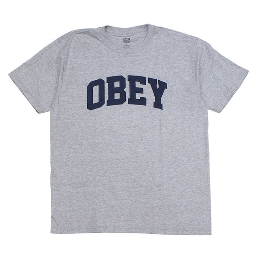 OBEY Tシャツ OBEY COLLEGIATE STANDARD T-SHIRT グレー 商品画像 正面