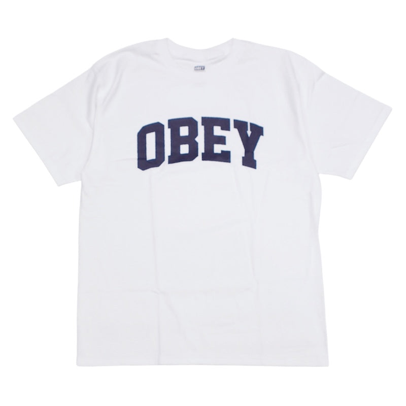 OBEY Tシャツ OBEY COLLEGIATE STANDARD T-SHIRT ホワイト 商品画像 正面