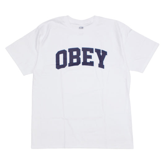 OBEY Tシャツ OBEY COLLEGIATE STANDARD T-SHIRT ホワイト 商品画像 正面