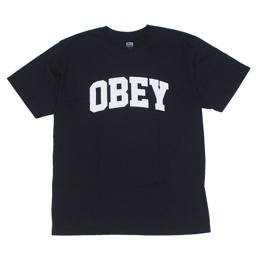 OBEY Tシャツ OBEY COLLEGIATE STANDARD T-SHIRT ブラック 商品画像 正面