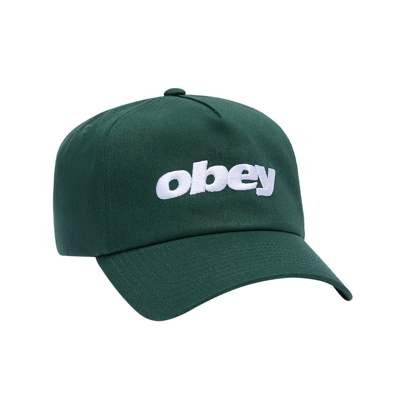 OBEY キャップ DELTA 5 PANEL SNAPBACK CAP グリーン 商品画像 正面