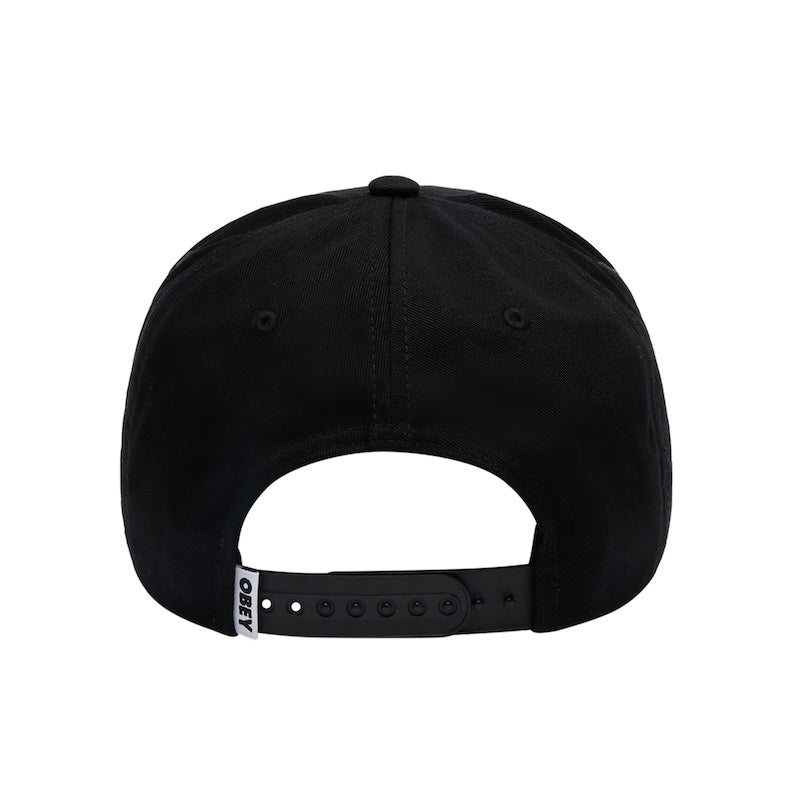 OBEY キャップ DELTA 5 PANEL SNAPBACK CAP ブラック 商品画像 背面