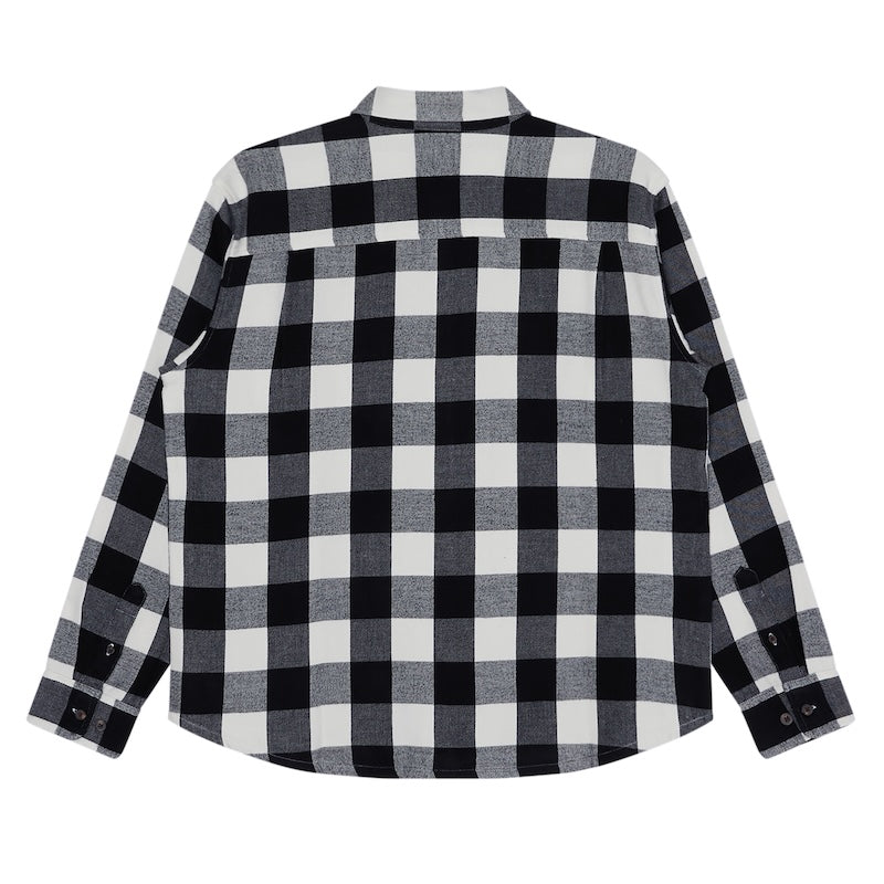 OBEY　L/Sシャツ JONES WOVEN (Vintage White Multi) 商品画像 背面