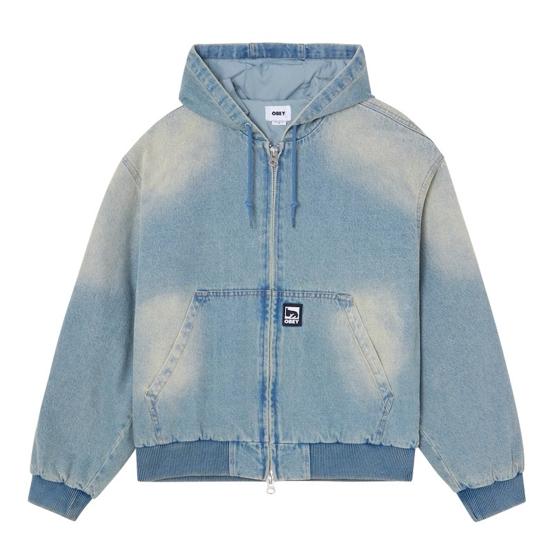 OBEY ジャケット GLEN ZIP UP JACKET インディゴ 商品画像 正面