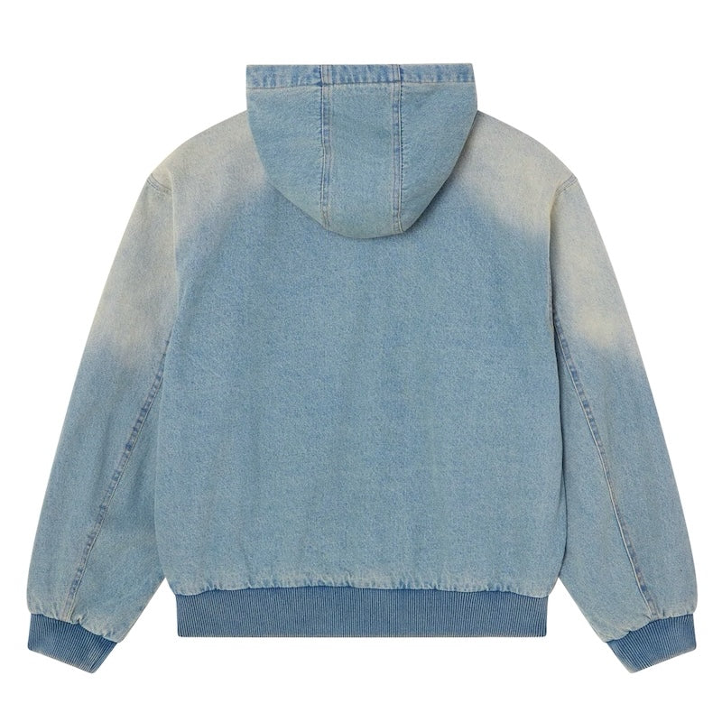 OBEY ジャケット GLEN ZIP UP JACKET インディゴ 商品画像 背面