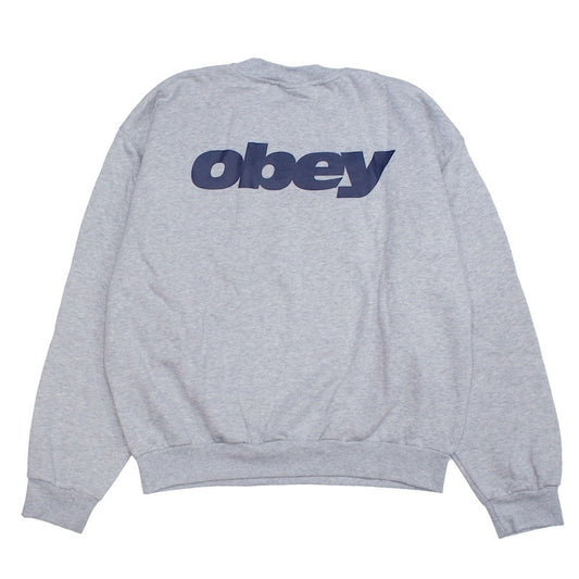OBEY クルースウェット LEAGUE CREWNECK SWEAT (Ash Gray) 商品画像 背面