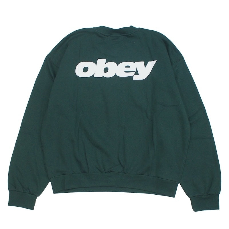 OBEY クルースウェット LEAGUE CREWNECK SWEAT (Sycamore) 商品画像 背面