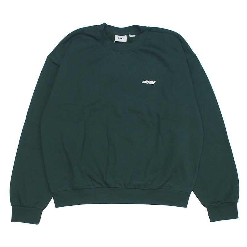 OBEY クルースウェット LEAGUE CREWNECK SWEAT (Sycamore) 商品画像 正面