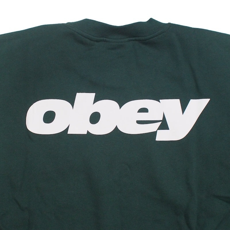 OBEY クルースウェット LEAGUE CREWNECK SWEAT (Sycamore) 商品画像 ロゴプリント