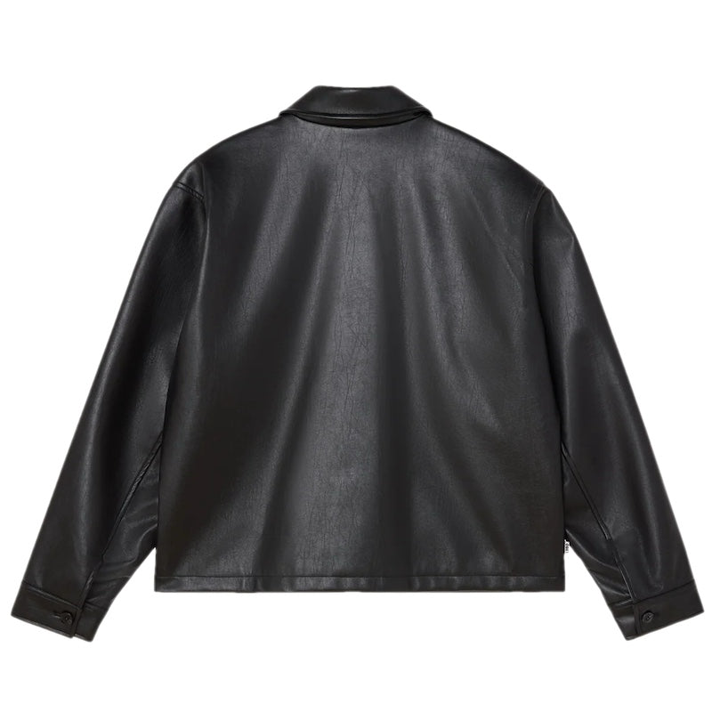 OBEY ジャケット WORKMAN PU JACKET ブラック 商品画像 背面