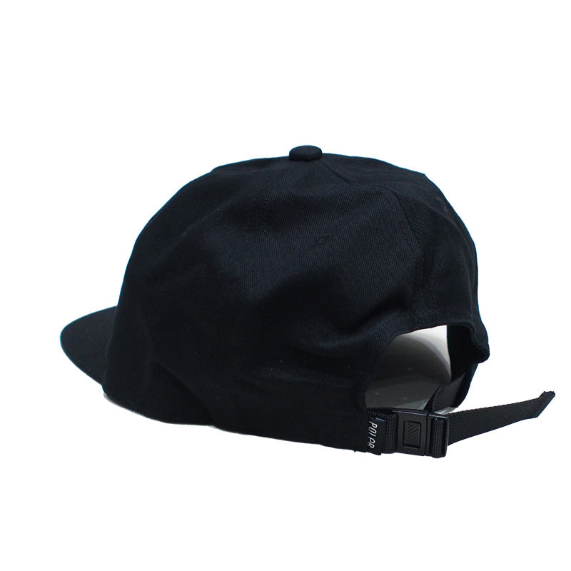 POLeR　キャップ　"FURRY FONT 6P CAP"　(Black)