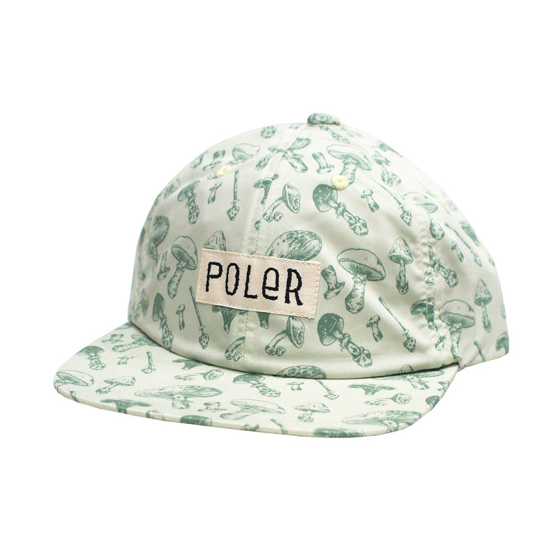 POLeR　キャップ　"ALL OVER 6P CAP"　(White)