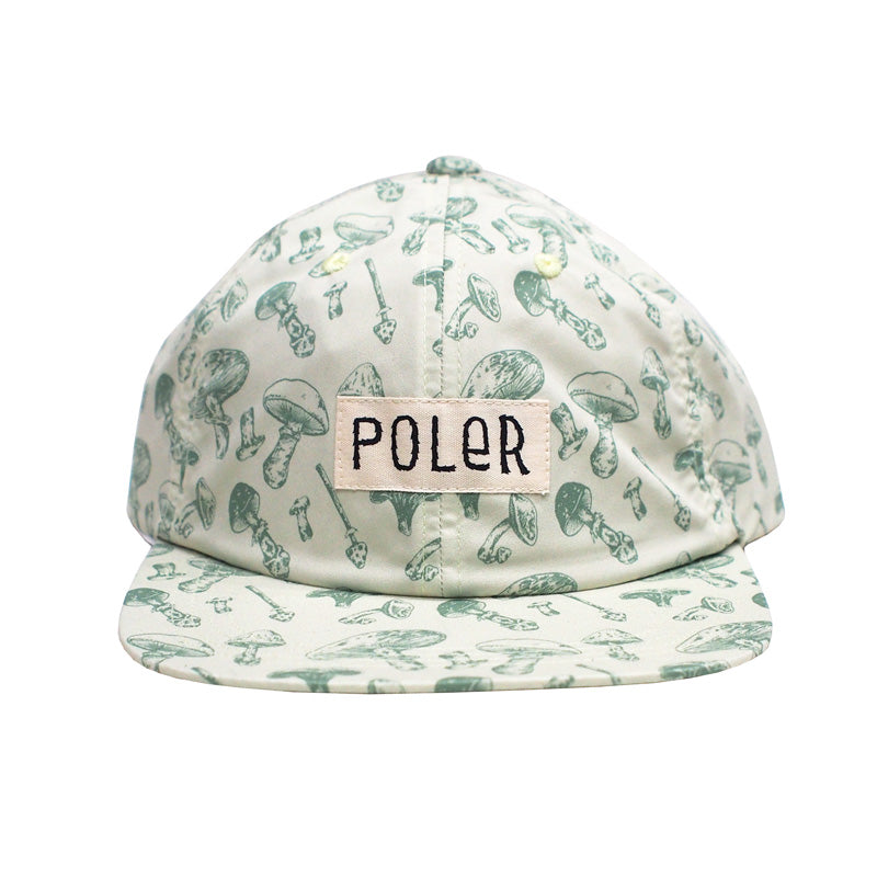 POLeR　キャップ　"ALL OVER 6P CAP"　(White)