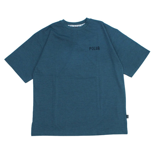 POLeR　Tシャツ　“FURRY FONT QUICK DRY TEE"　(Blue)