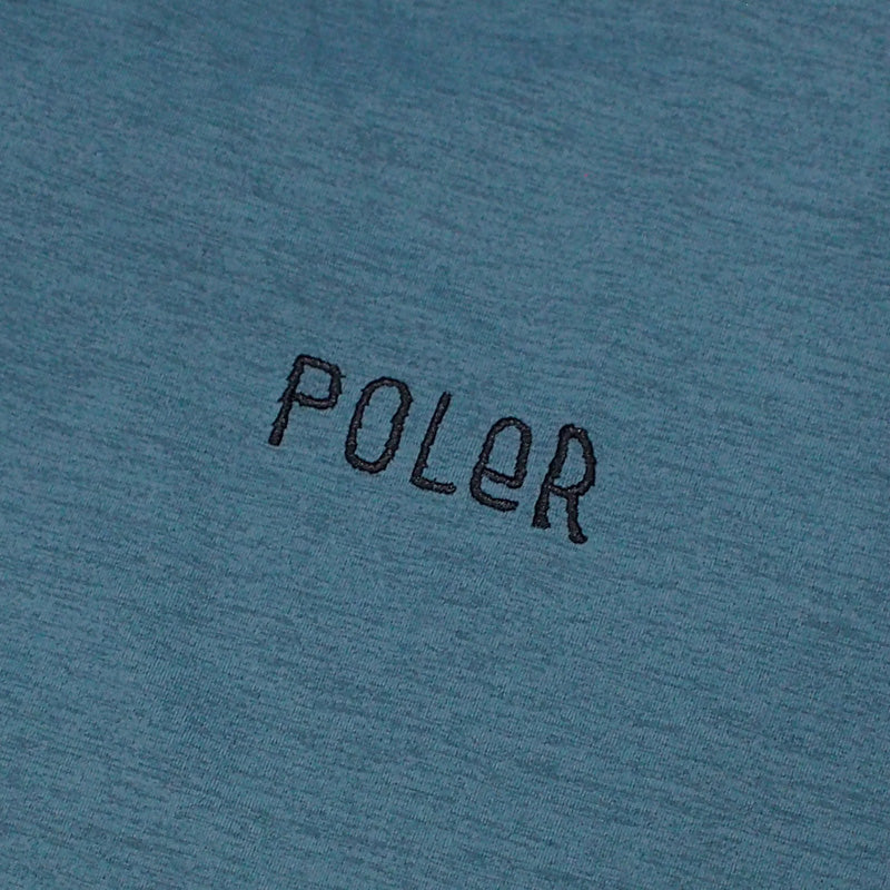 POLeR　Tシャツ　“FURRY FONT QUICK DRY TEE"　(Blue)