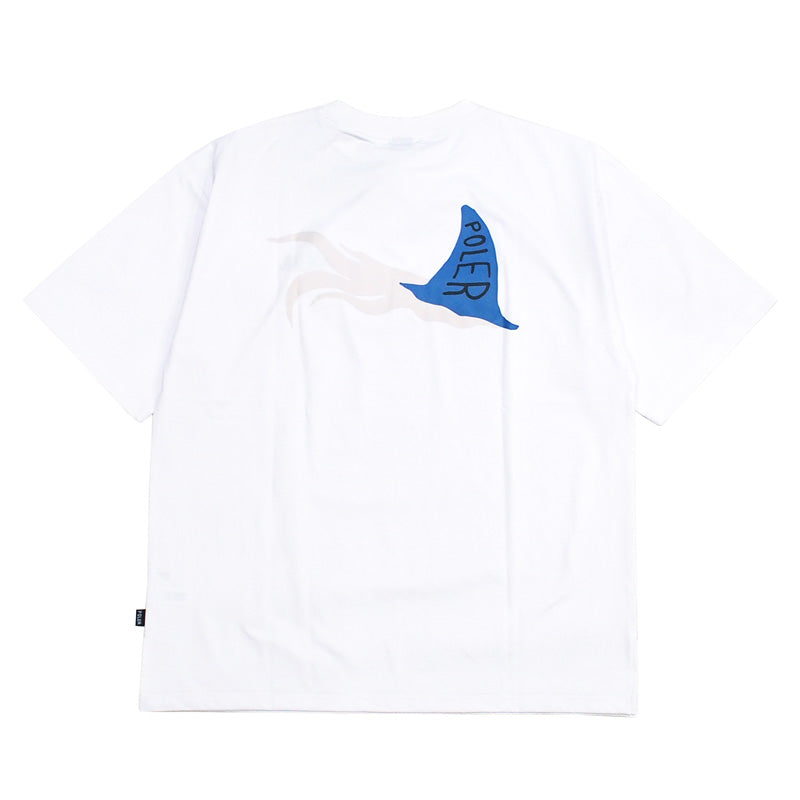 POLeR　Tシャツ　“FURRY FONT QUICK DRY TEE"　(White)
